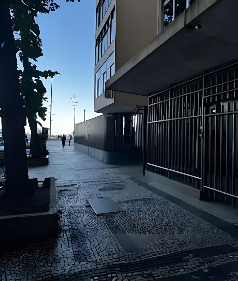 Beira-Mar Copacabana Beach, esquina da praia