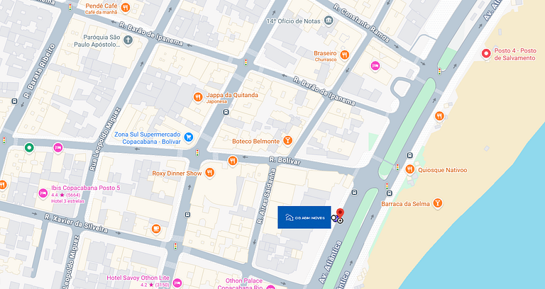 Vista Mar na Av. Atlântica | Conforto e Espaço