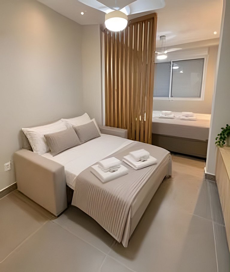 Loft Moderno Beira-Mar | Vista Forte de Copacabana